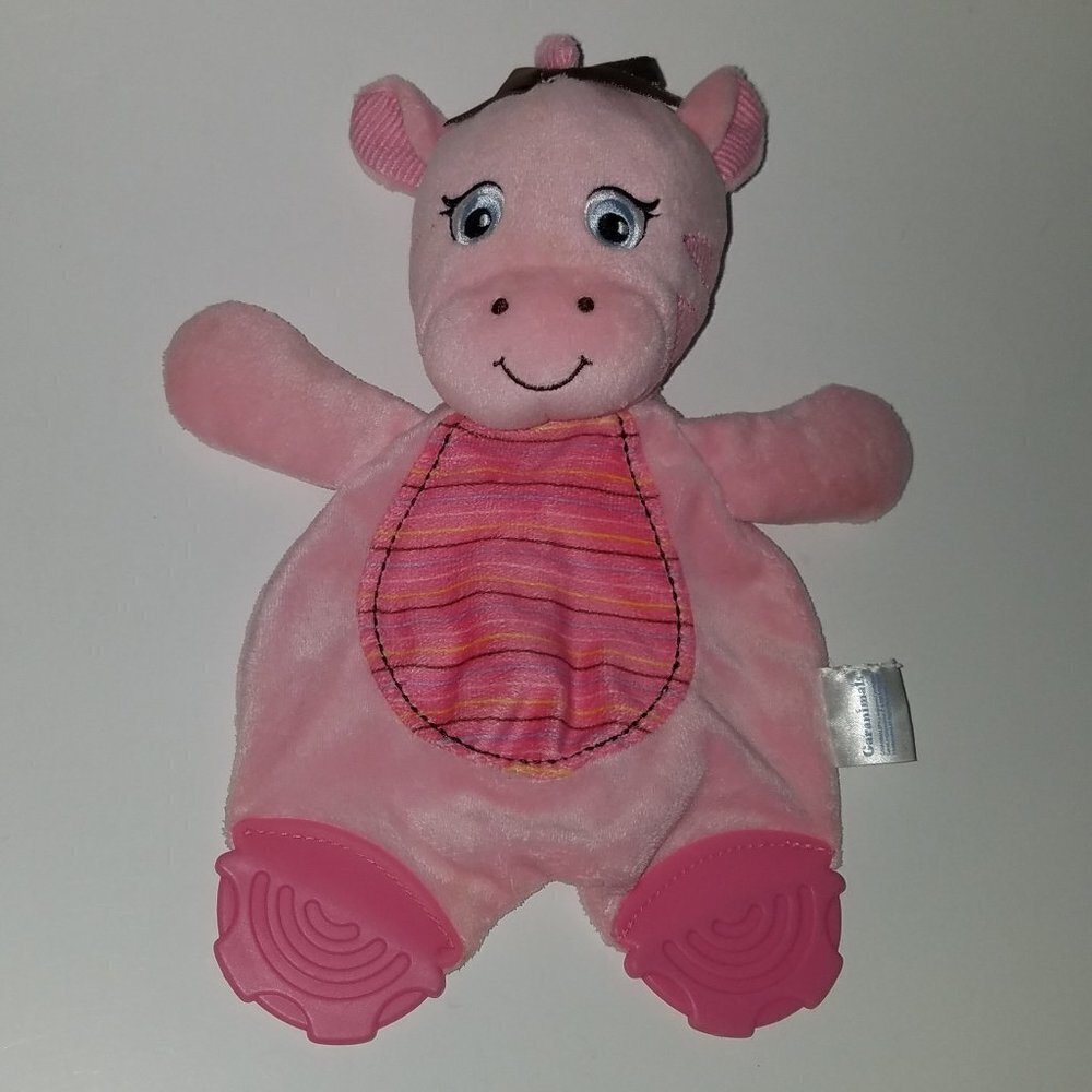Garanimals Pink Giraffe Plush Teether Baby Girl Stuffed Animal Toy Lovey